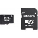 INTEGRAL MICRO SDHC 8.0GB C10 10/90MB ΚΑΡΤΑ ΜΝΗΜΗΣ+SD ADAPTOR