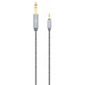 T'nB CBJACK35M GOLD CABLE 3.5mm MALE - 6.3mm MALE 1.0m BLACK-GRAY
